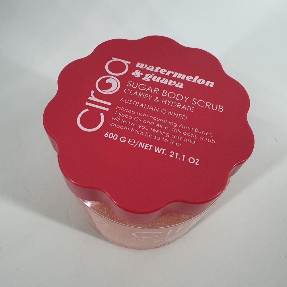 Ciroa Beauty Watermelon Guava Sugar Body Scrub W/ Shea Butter Jojoba Oil 21.1 OZ